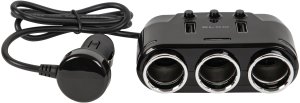 Ładowarka Blow 96-881# Rozgałęźnik zapalniczki samochodowej 1xwtyk/3xgniazdo+2xusb cs-35 kabel 86