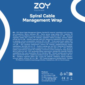 Organizer ZOY Spirala na przewody 1 sztuka 28mm 5m 5
