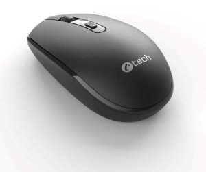 Mysz C-Tech C-TECH Myś WLM-15 Dual mode wireless, BT5.0 + 2,4GHz, 1600DPI, 6 tlačítek, USB nano receiver black 2