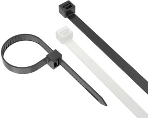 Organizer ZOY Opaska zaciskowa Biały 100 sztuk 3,6mmx300mm 2