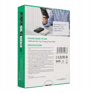 Powerbank Powerbank Charmast W1202 PD3.0 3A 22,5W 10000 mAh z wbudowanymi kablami USB C / Lightning czarny 4