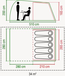Namiot turystyczny Coleman Waterfall 5 5