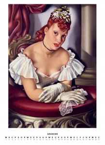 BOSZ Kalendarz 2026 - Tamara Łempicka wzór 2 A3 14