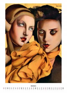 BOSZ Kalendarz 2026 - Tamara Łempicka wzór 2 A3 5