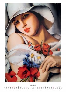 BOSZ Kalendarz 2026 - Tamara Łempicka wzór 2 A3 6