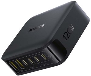 Ładowarka Baseus Stacja ładowania Galda EnerFill FH21 120W 2xUSB-A + 4xUSB-C 1 5 m melna melna E0120T00 (6932172698331) 2