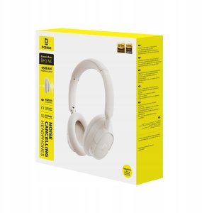 Słuchawki Baseus Bezprzewodowy Bluetooth 6.0 słuchawki z redukcją hałasu Bass BH1 NC białego koloru A0203702 (6932172697006) 4