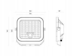 Naświetlacz SpectrumLED LED projektor z panelem słonecznym i czujnikiem ruchu LUNIR 1400lm 4000mAh 4000K 100° 4000K 3