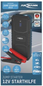 Ansmann Powerbank / auto rozrusznik 600A/2500A 59.2Wh IP65 USB-A/USB-C 15W Jump Starter 16.0 ANSMANN 1900-0130 (4013674172474) 7