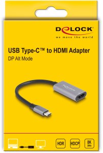 Adapter AV Delock DeLOCK 60021 zewnętrzna karta graficzna usb 7680 x 4320 px Czarny, Szary 3