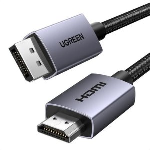 Kabel Ugreen DisplayPort (DP) wtyczka - wtyczka HDMI jednokierunkowa 4K@30Hz 1m czarny DP125 UGREEN 2