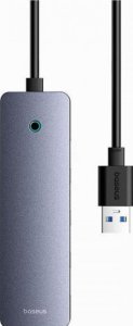 HUB USB Canyon Adapter USB-A na USB 3.0 4 porty + USB-C ładowania 15 cm szary 2