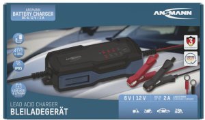 Azo Automatyczna ładowarka do akumulatorów ołowiowych i litowych IP65 6-12V 4-60Ah ANSMANN 7