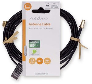 Nedis Kabel wtyk SMA - gniazdo SMA 3m 50Ohm 3