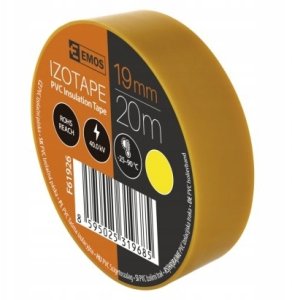 Agam Taśma elektroizolacyjna PVC 0 13x19mm (20m) żółty 3