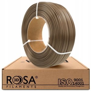 ROSA-PLAST Filaments PET-G pearl gold 1.75mm 1kg opakowanie do ponownego napełnienia Rosa3D 3