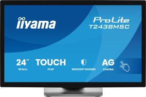 Monitor iiyama IIYAMA 60.5cm (23,8") T2438MSC-B2 16:9 M-Touch HDMI+DP+USB 3