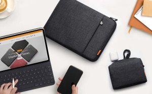 Etui Inateck inateck torba na laptopa 14" z kieszenią na akcesoria LB01006/S1 szary 2