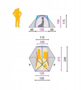 Namiot turystyczny Jack Wolfskin Jack Wolfskin dome tent STRATOS LITE II green, 2024 model 4