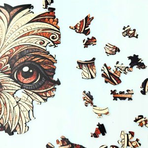 Mruu&Pruu Puzzle Drewniane Shih Tzu Uroczy Piesek 400 el. 3 mm Układanka drewniana 4