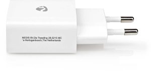 Ładowarka Nedis Nedis WCHAU242AWT ładowarka do urządzeń przenośnych Uniwersalne Biały Prąd przemienny Wewnętrzna 3