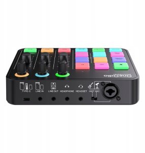Mikrofon OneOdio Mikser Audio i Karta dźwiękowa OneOdio Solocaster 5