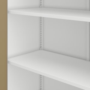 Jan Nowak Szafa biurowa metalowa Biały/ Złoty dąb Eco* Design JAN II, 1150 x 1850 x 400 mm 3