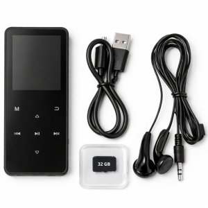 Spreest ODTWARZACZ MP3 MUZYKI BLUETOOTH RADIO FM 32GB PRZENOŚNY AUDIOBOOK SŁUCHAWKI 9