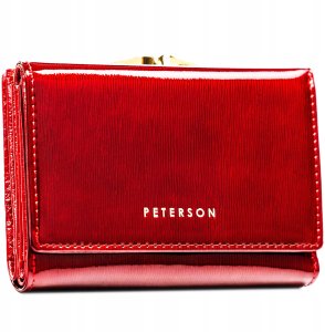 Peterson Portfel damski lakierowany czerwony RFID 15-09-SH 9