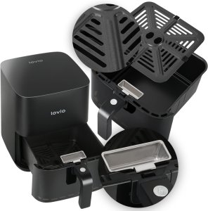 Frytkownica beztłuszczowa FUHAUS Frytkownica beztłuszczowa Air Fryer LOVIO PureFry LVAF001BK 3