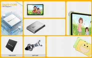 Tablet Kodak Tablet Dla Dzieci Kodak Kt102 10.1" Android 15 4/64gb 6000mah 2x Aparat / Kt102 Zielony 9