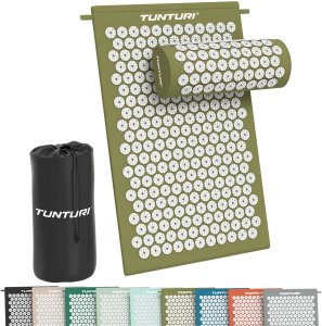 Tunturi Mata TUNTURI ACUPRESSURE MAT AND PILLOW ARMY Zielony 2