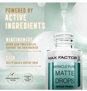 MAX FACTOR MAX FACTOR_Miracle Pure Matte Drops baza pod makijaż dla wygładzonej i zmatowionej cery 30ml 2