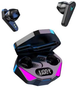 Słuchawki Fineblue Słuchawki dokanałowe douszne gamingowe bluetooth przenośne czarne X15 2