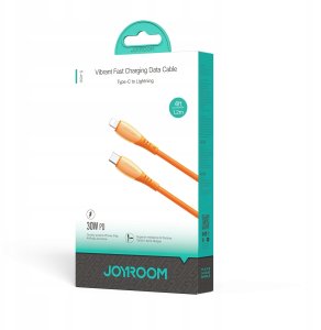 Kabel USB Joyroom Kabel Joyroom S-A59 Vibrant Series 30W USB-C - Lightning 1,2m - pomarańczowy 3