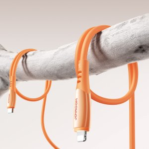 Kabel USB Joyroom Kabel Joyroom S-A59 Vibrant Series 30W USB-C - Lightning 1,2m - pomarańczowy 7