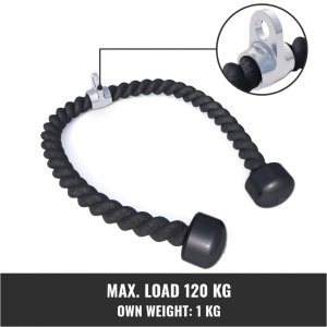Gorilla Sports Uchwyt sznur do atlasu wyciągu 85 cm triceps 3