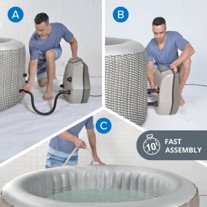 Avenli Spa ogrodowe, jacuzzie pompowane AVENLI NICE 6 osobowe 240x70 silver 51