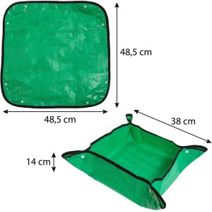 Aptel Mata do przesadzania kwiatów roślin podkładka składana ogrodowa 48,5x48,5 cm 4