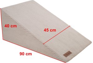 Welsti Rampa dla psa Welsti 40 cm beżowy sztruks do 60 kg 4