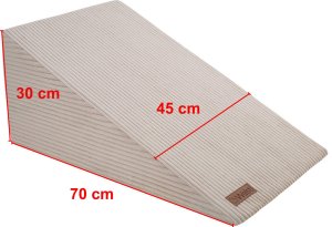 Welsti Rampa dla psa Welsti 30 cm beżowy sztruks do 60 kg 4