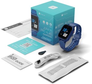 Active Band STELIO Smartwatch dla dzieci Junior Pro AI 4G ST-SWJ102-NB granatowy SIM, GPS, openAI, Android 16