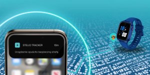 Active Band STELIO Smartwatch dla dzieci Junior Pro AI 4G ST-SWJ102-NB granatowy SIM, GPS, openAI, Android 8