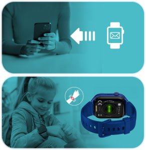 Active Band STELIO Smartwatch dla dzieci Junior Pro AI 4G ST-SWJ102-NB granatowy SIM, GPS, openAI, Android 9