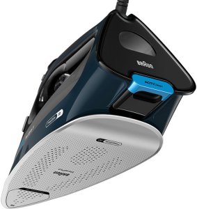 Żelazko Braun Braun TexStyle 9 0127409002 żelazko Żelazko parowe EloxalPlus soleplate 3200 W Ciemny Niebieski 3