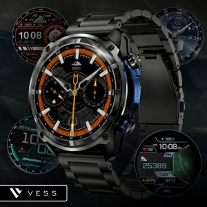 Smartwatch VESS SMARTWATCH MĘSKI ZEGAREK GPS WODOODPORNY ROZMOWY MENU PL 860MAH BLUETOOTH 8