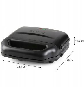 Opiekacz Domo DOMO DO9291c opiekacz do kanapek 3w1 czarny 11
