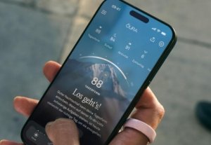 Smart Ring Merch Oura Ring 4 Ceramic Smarting 8 dni pracy monitor aktywności kolor petal 3