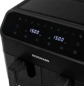 Frytkownica beztłuszczowa BERGMANN Frytkownica Beztłuszczowa Dwukomorowa 8L AIR FRYER BERGMANN 10 PROGRAMÓW 7