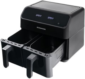 Frytkownica beztłuszczowa BERGMANN Frytkownica Beztłuszczowa Dwukomorowa 8L AIR FRYER BERGMANN 10 PROGRAMÓW 9